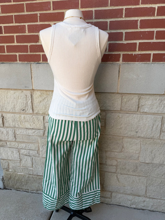 Ribbed Halter Tank