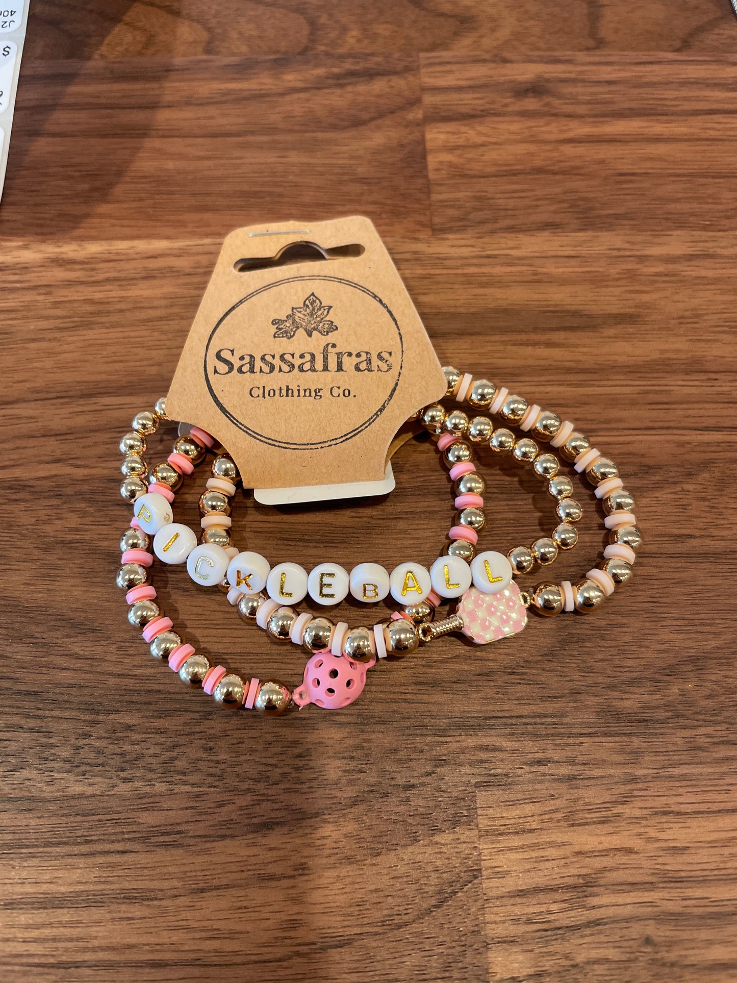 Pickleball Bracelet Set Golden Stella