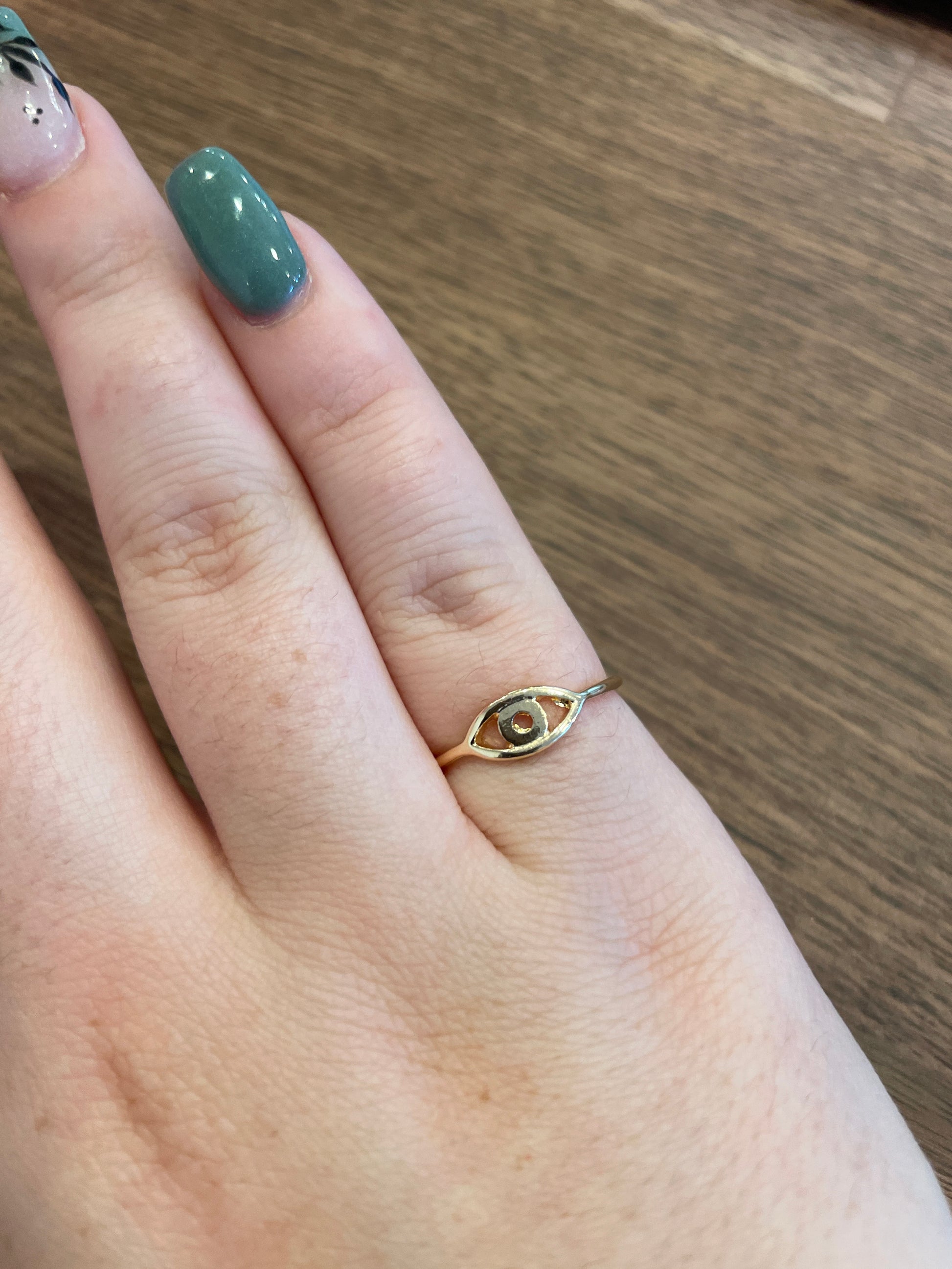 Evil Eye Ring Golden Stella