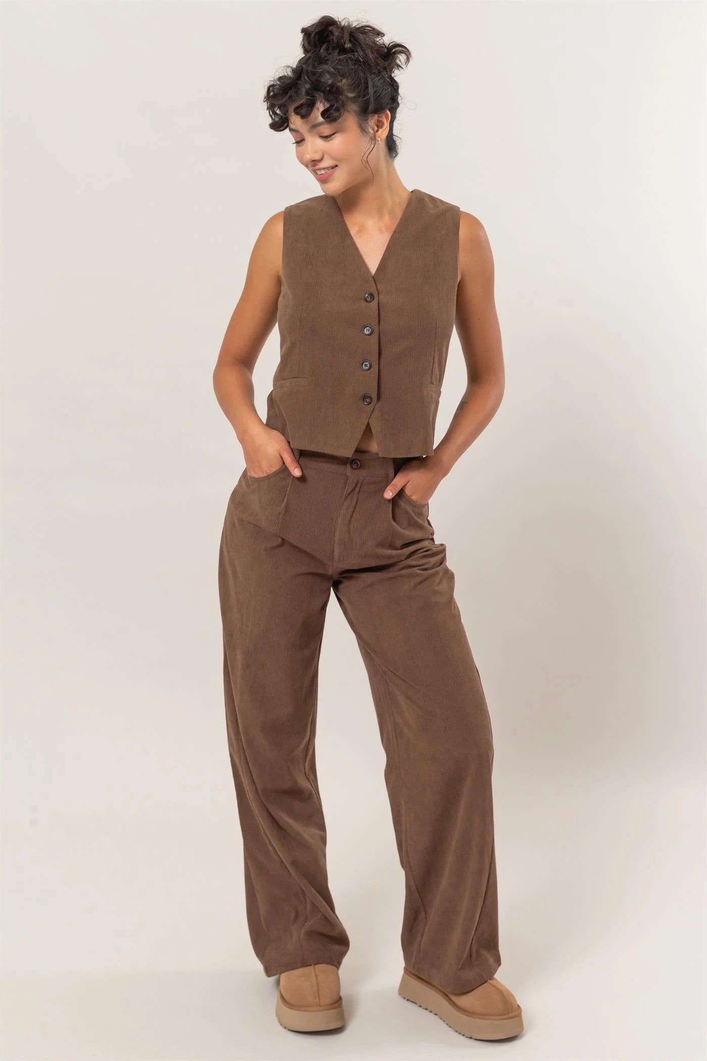 Corduroy Vest and Pants Set HYFVE