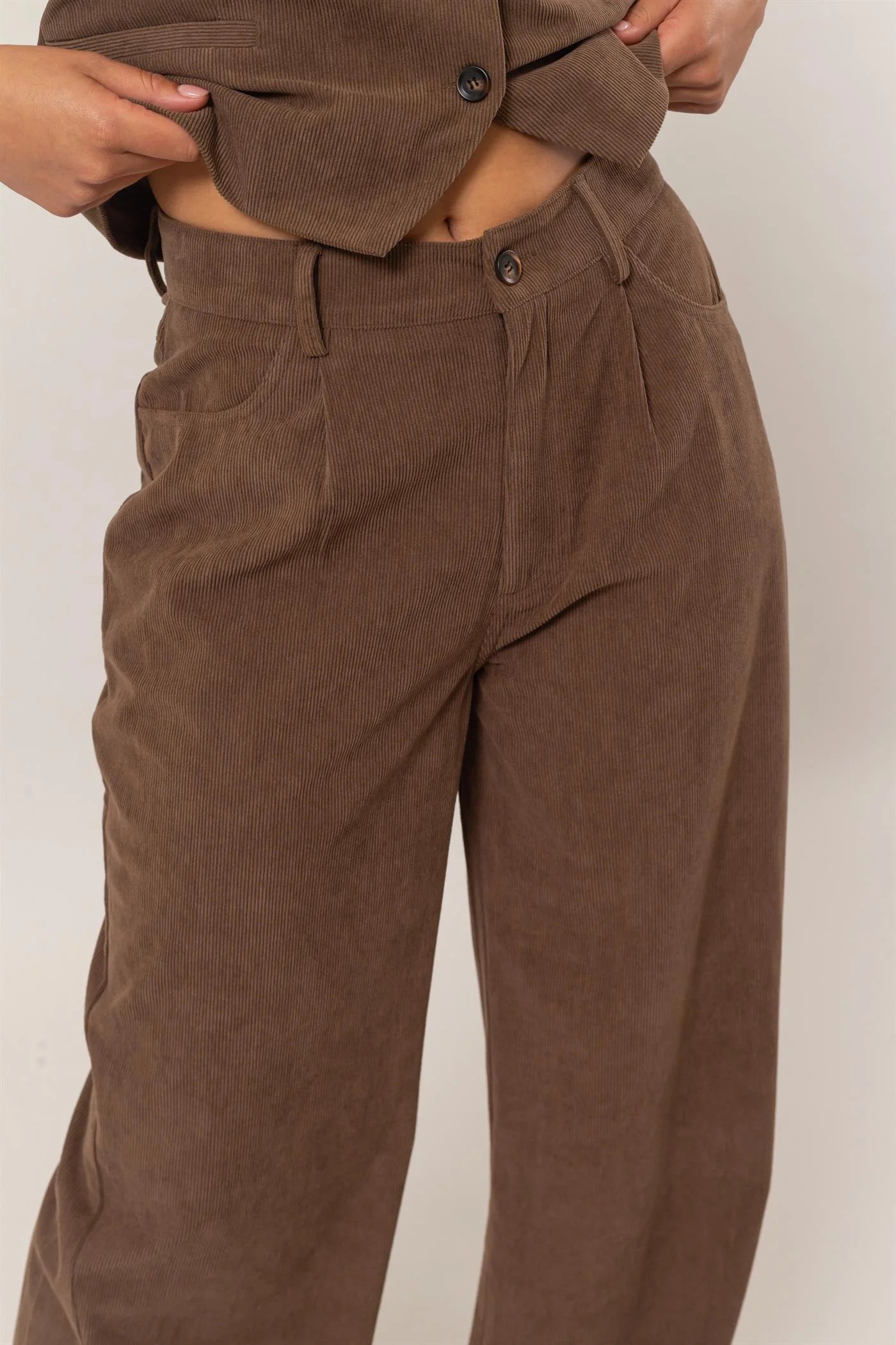 Corduroy Vest and Pants Set HYFVE