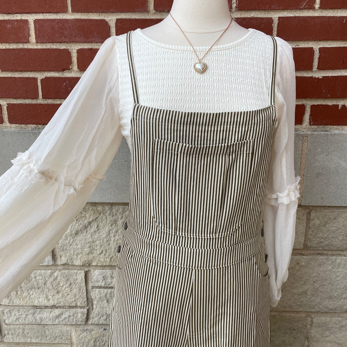 Mixed Media Textured Knit Chiffon Long Sleeve Top Mittoshop