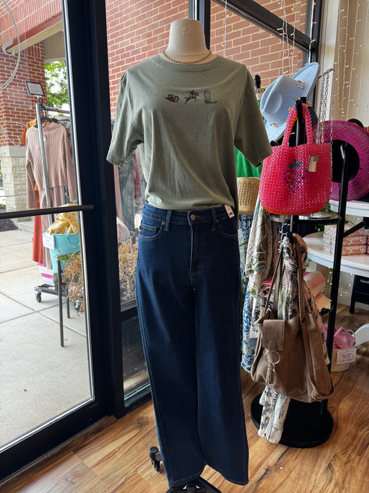 High-Waist Tummy Control Classic Straight Jeans