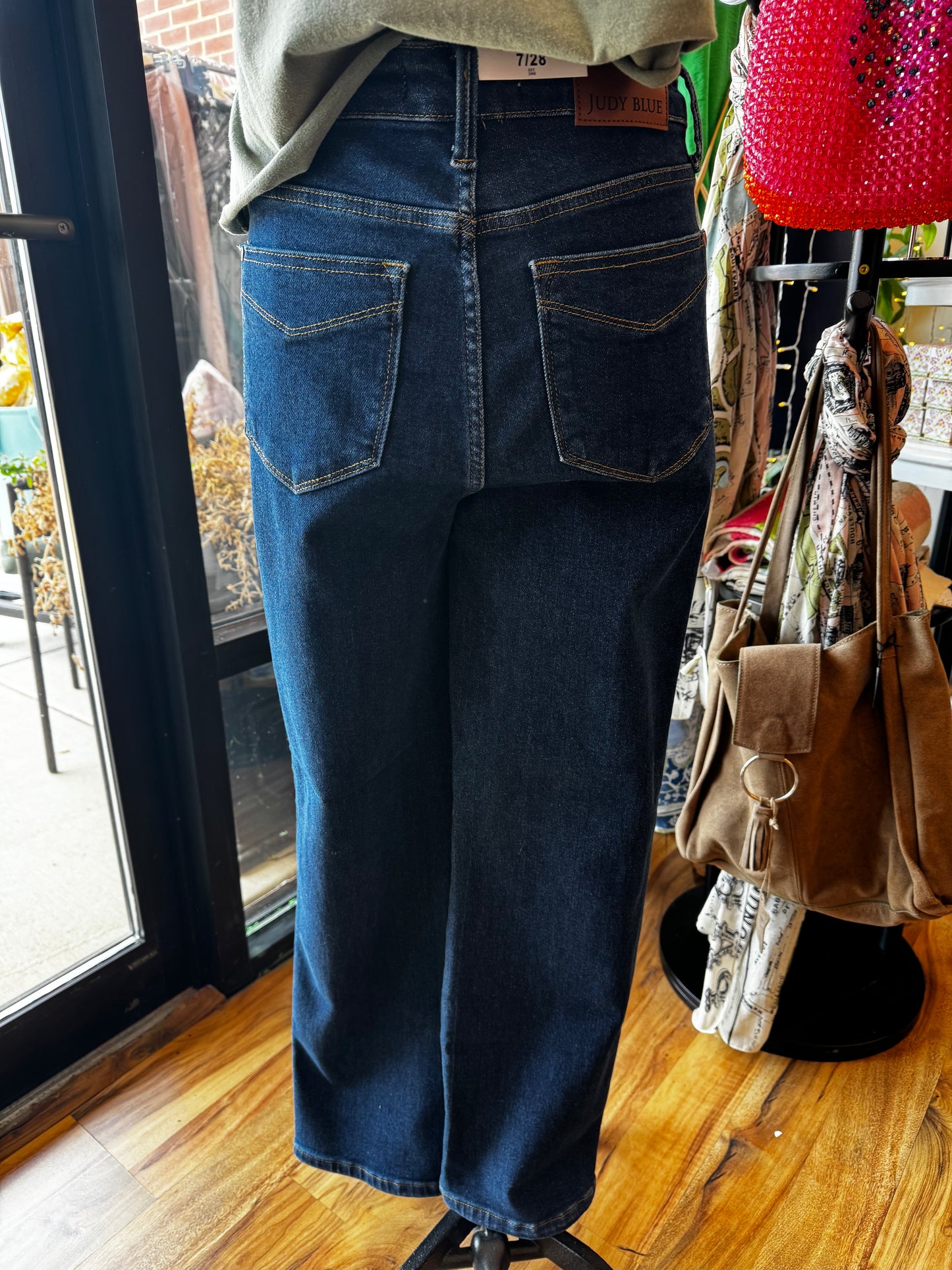 High-Waist Tummy Control Classic Straight Jeans