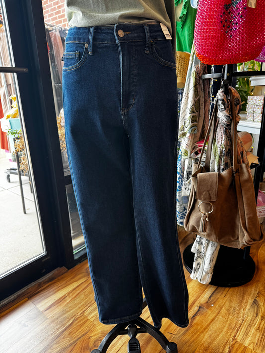 High-Waist Tummy Control Classic Straight Jeans