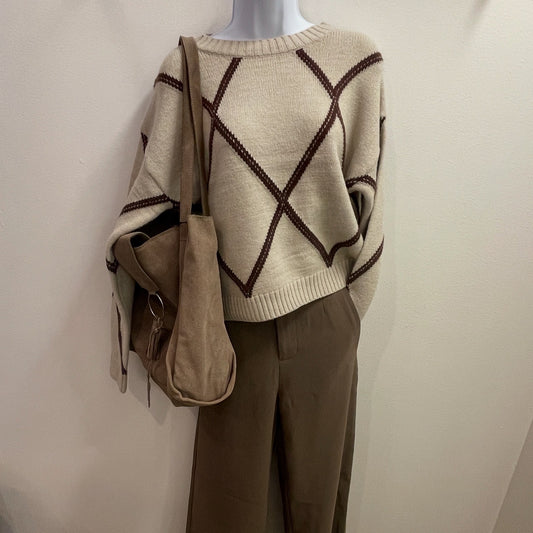 Diamond Patterned Sweater