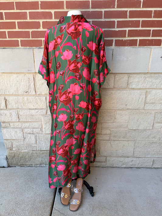 Tulip Trail Button Down Dress