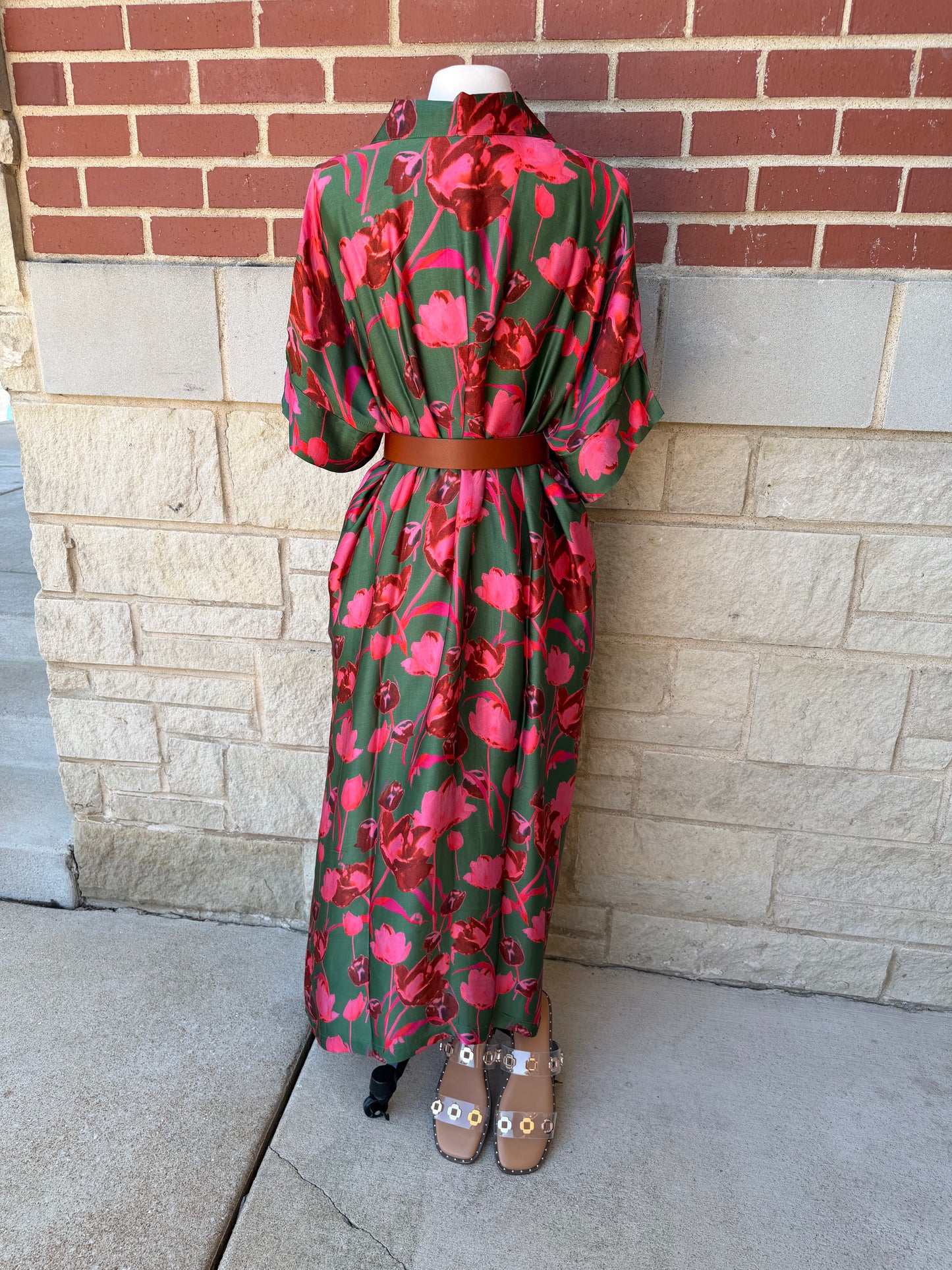 Tulip Trail Button Down Dress