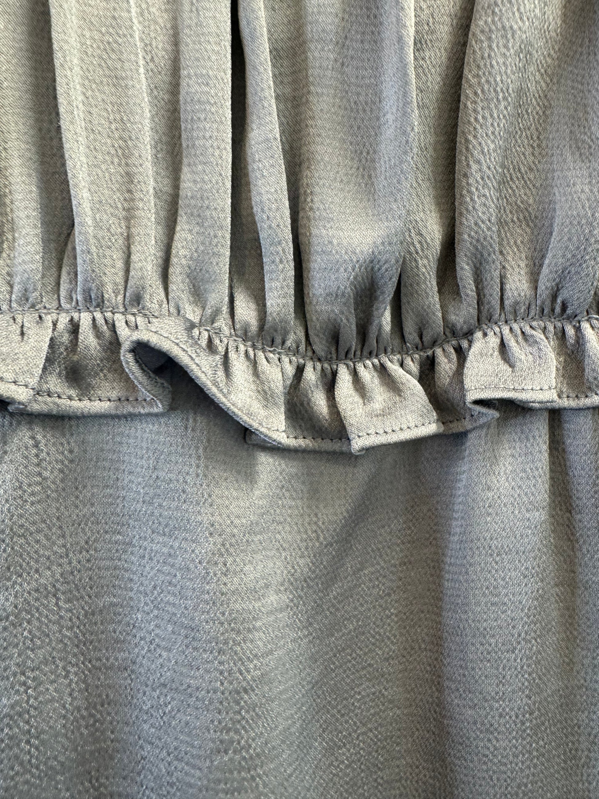 Long Sleeve Surplus Top with Ruffle Detail Current Air