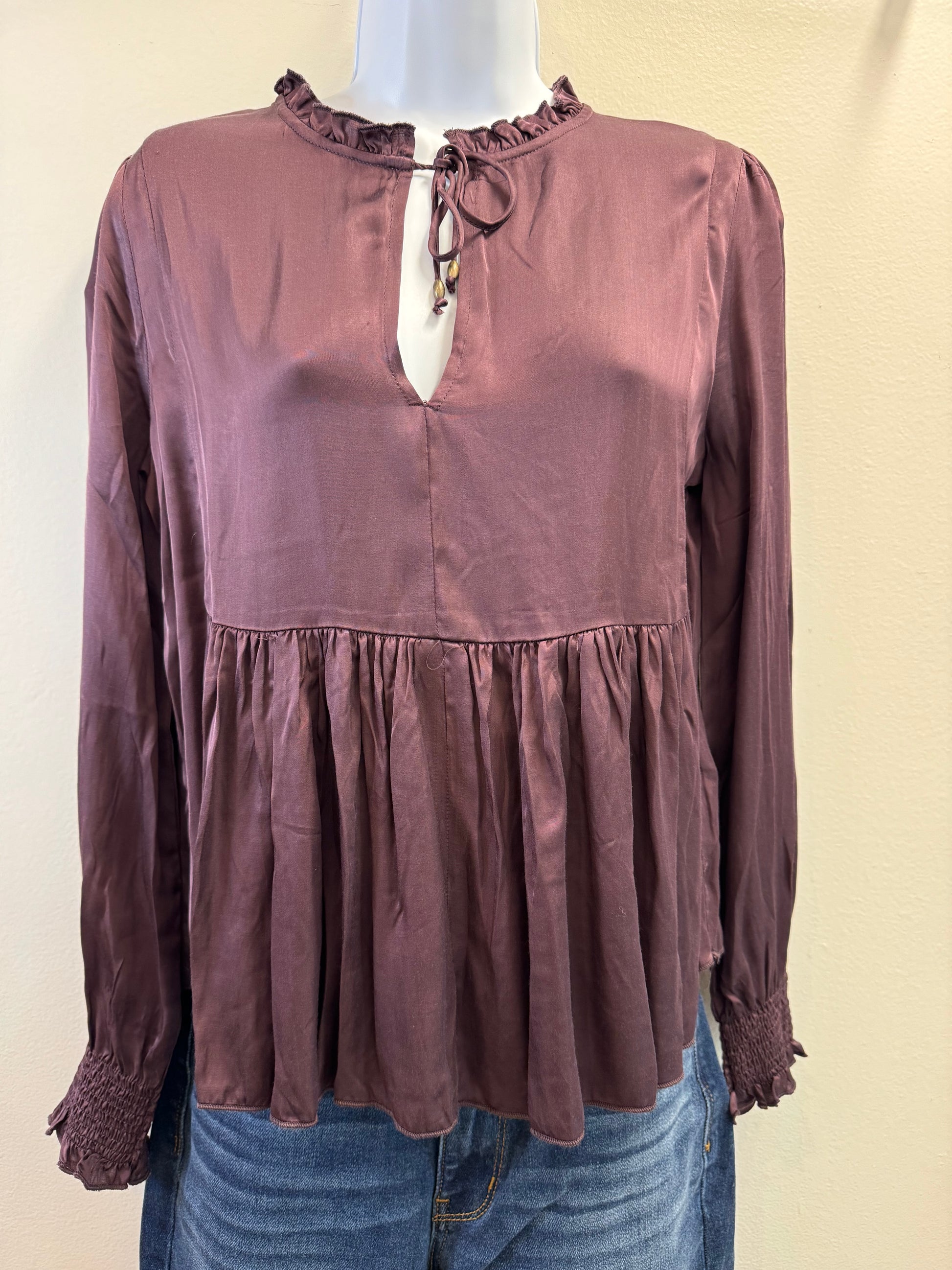 Jewel Midnight Plum Blouse Dear John