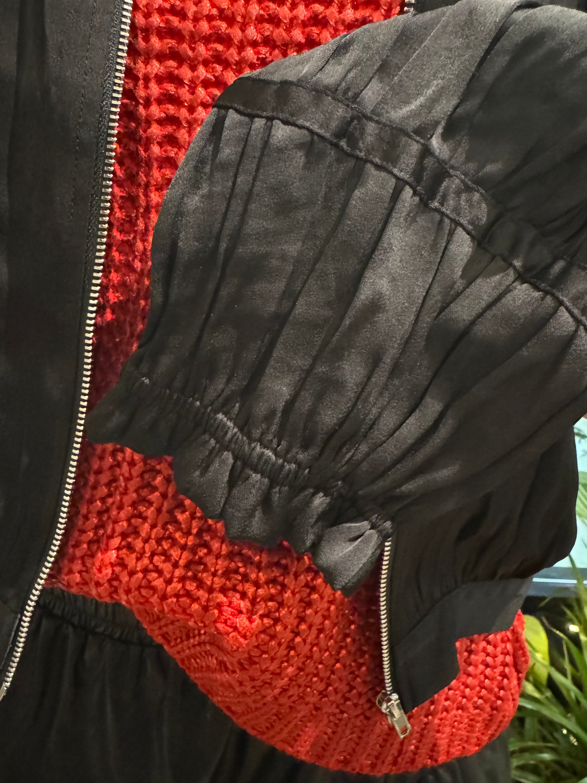 Long Sleeve Shirring Detail Jacket Current Air