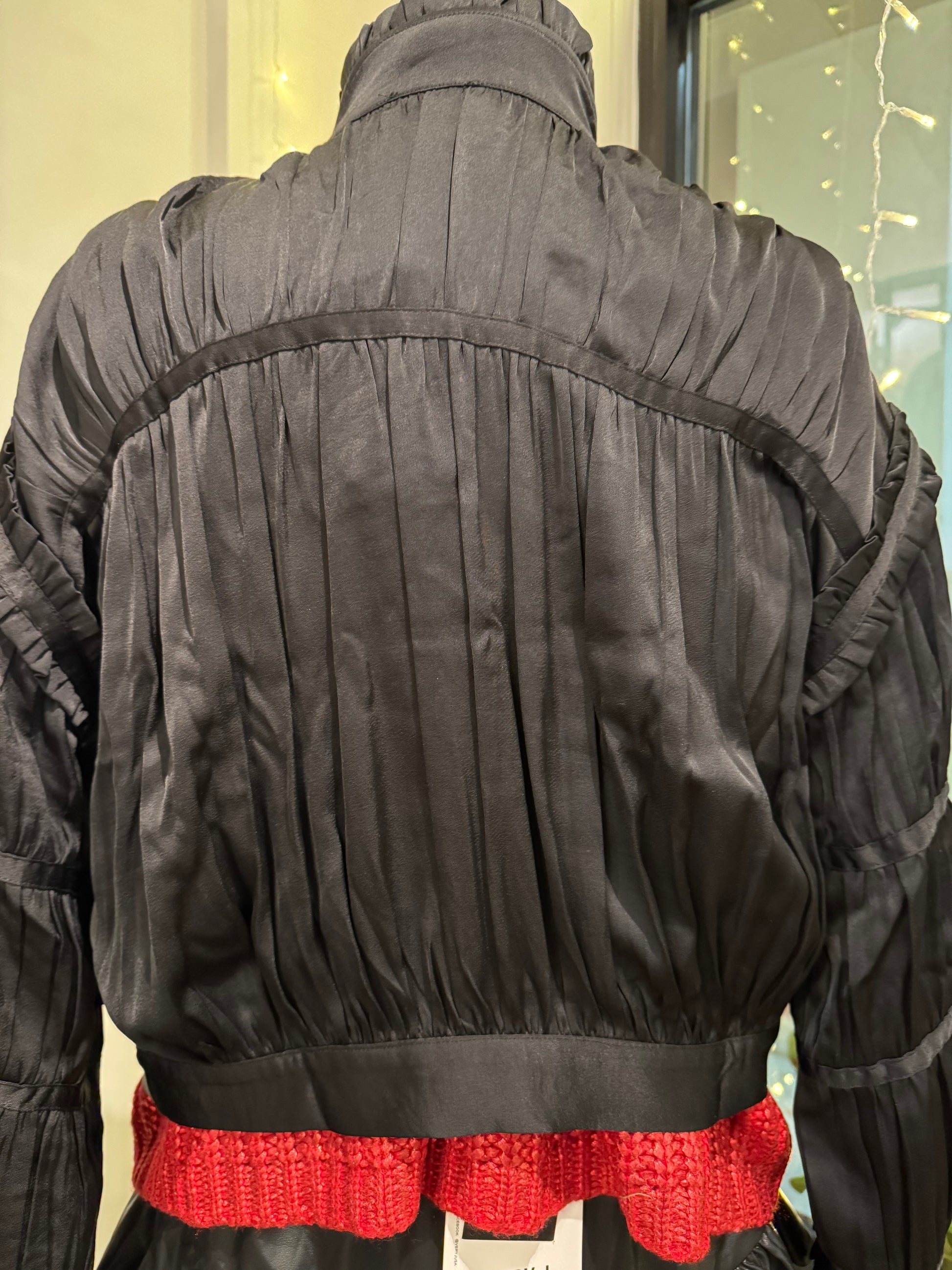 Long Sleeve Shirring Detail Jacket Current Air