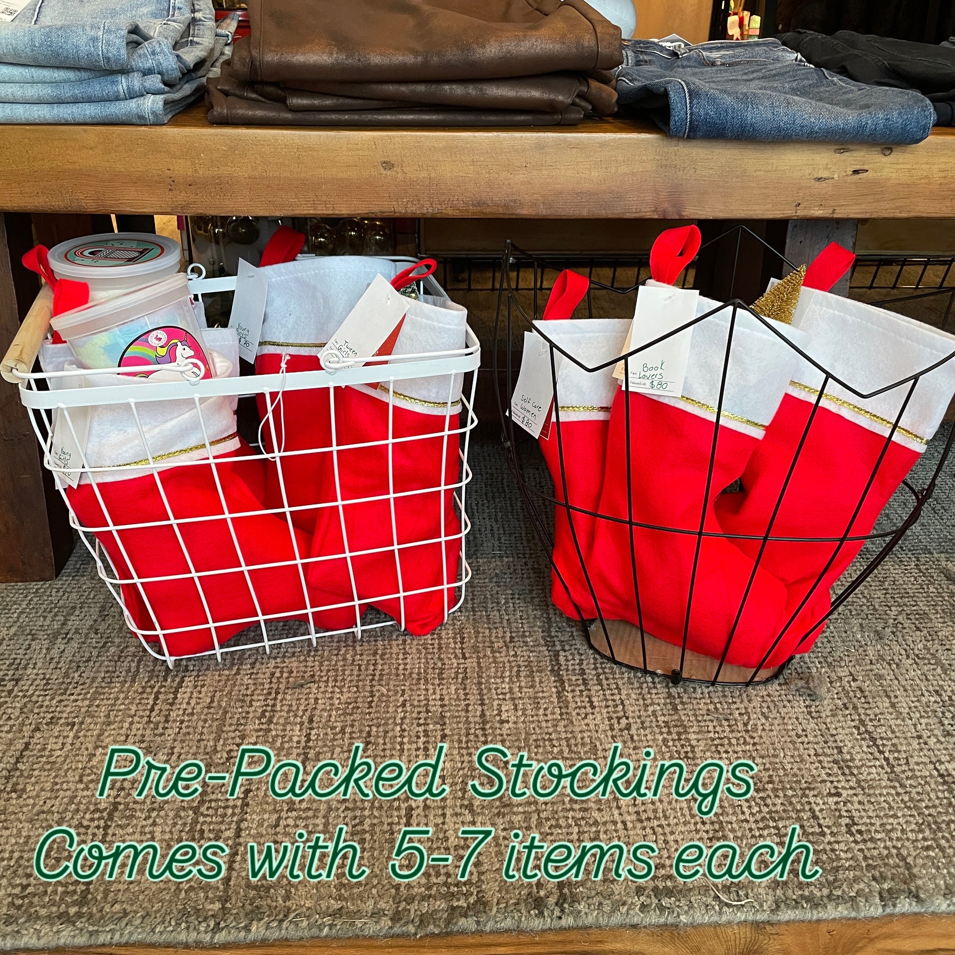 Pre-Packed Stocking Sassafras Clothing Co.