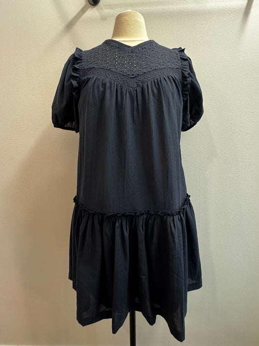 Contrast Yoke Dress