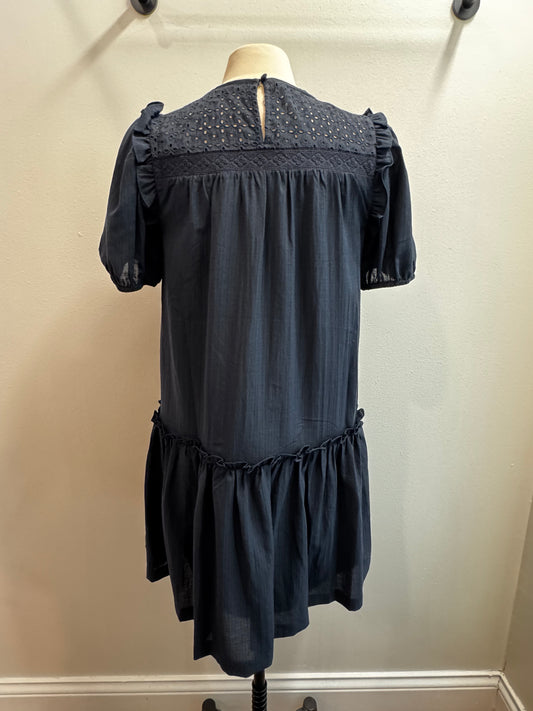 Contrast Yoke Dress