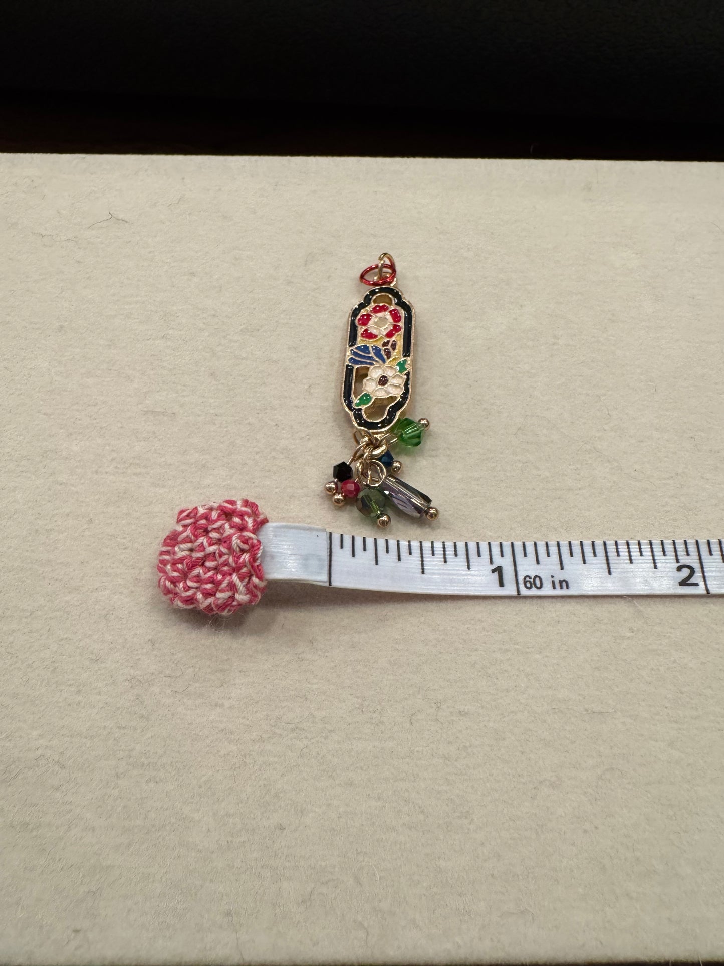 Large Enamel Filled Dangle Pendant Charm Hobby Lobby