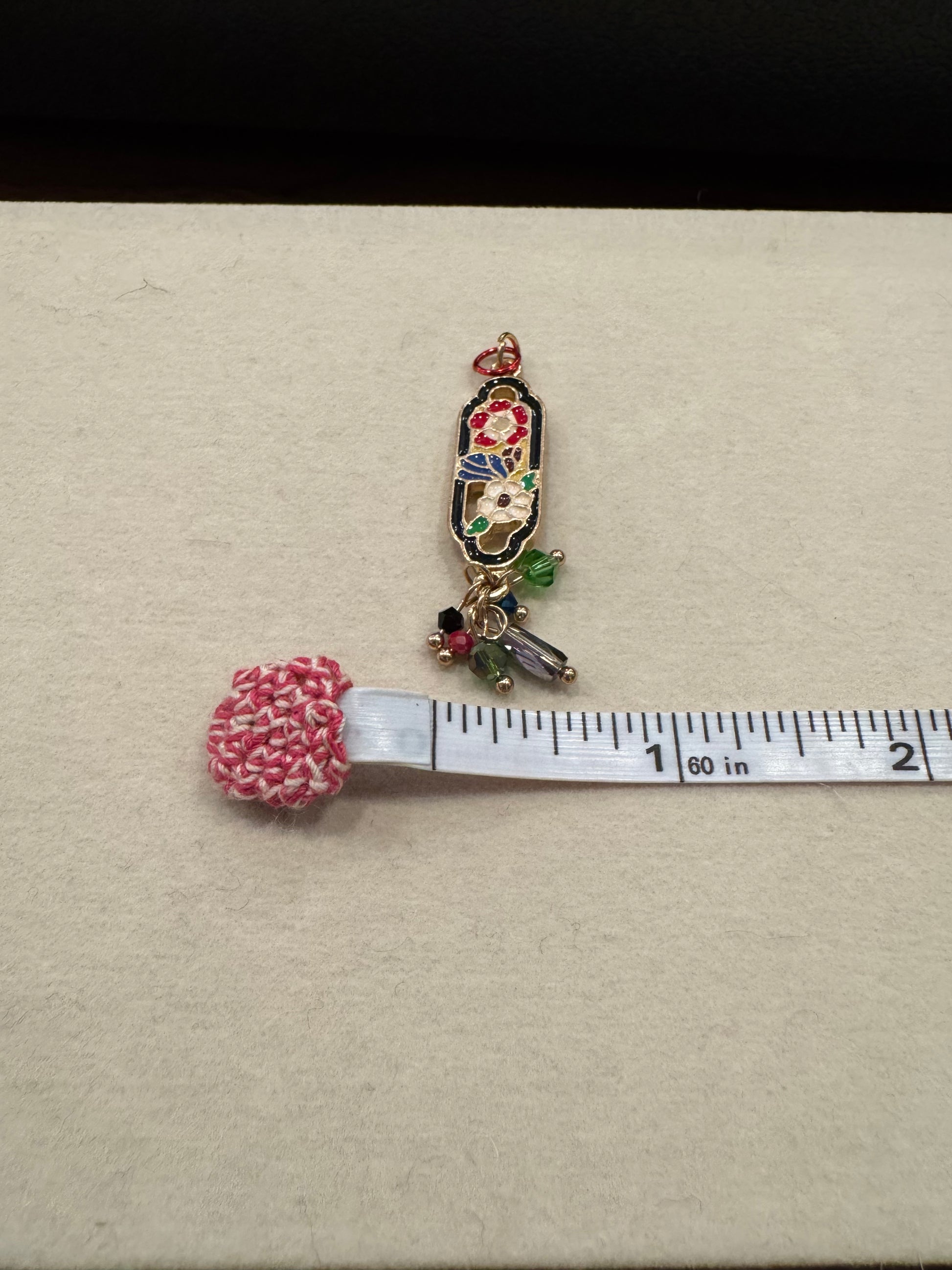 Large Enamel Filled Dangle Pendant Charm Hobby Lobby