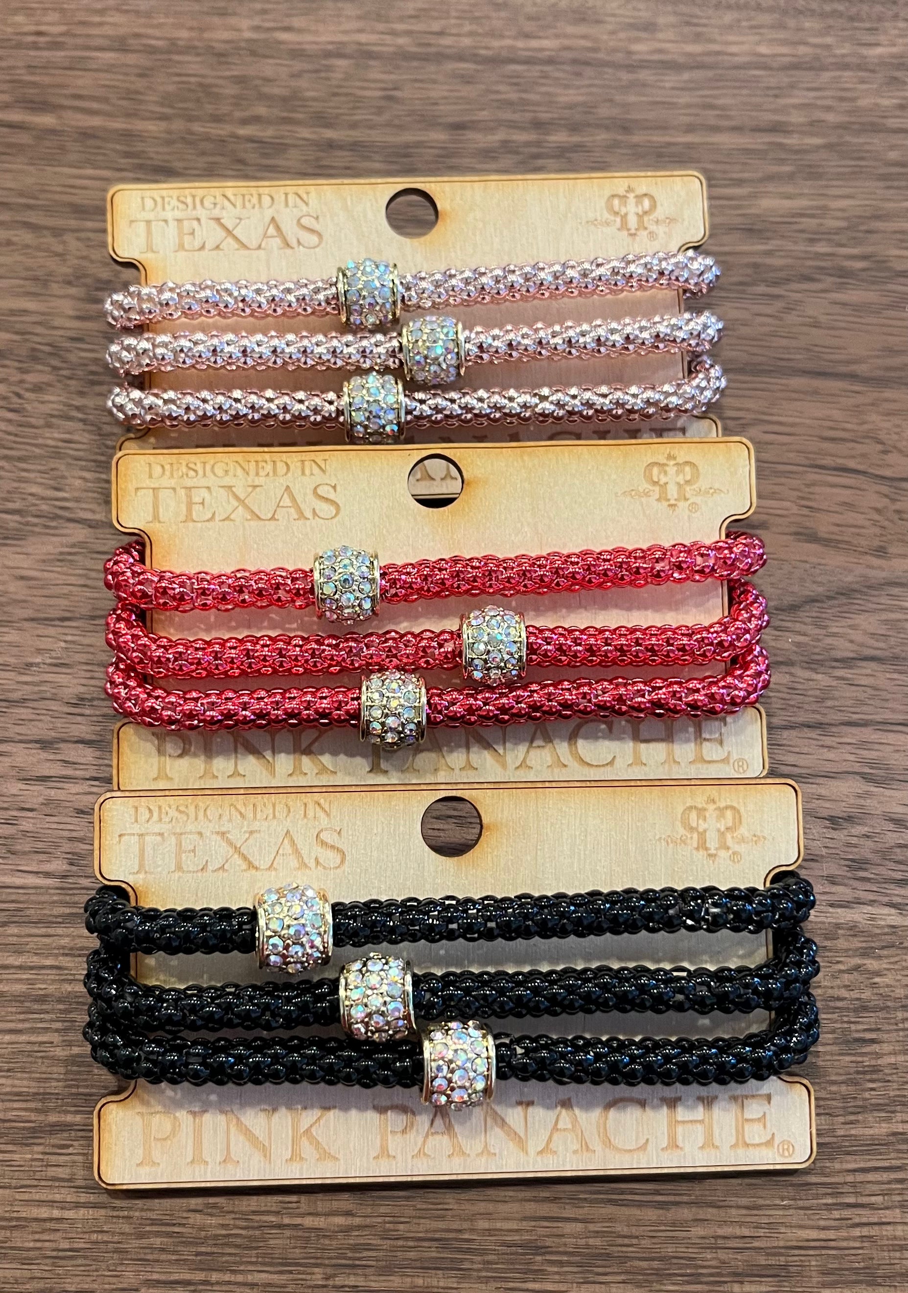 Pink Panache Woven Bracelet Set of 3 Pink Panache