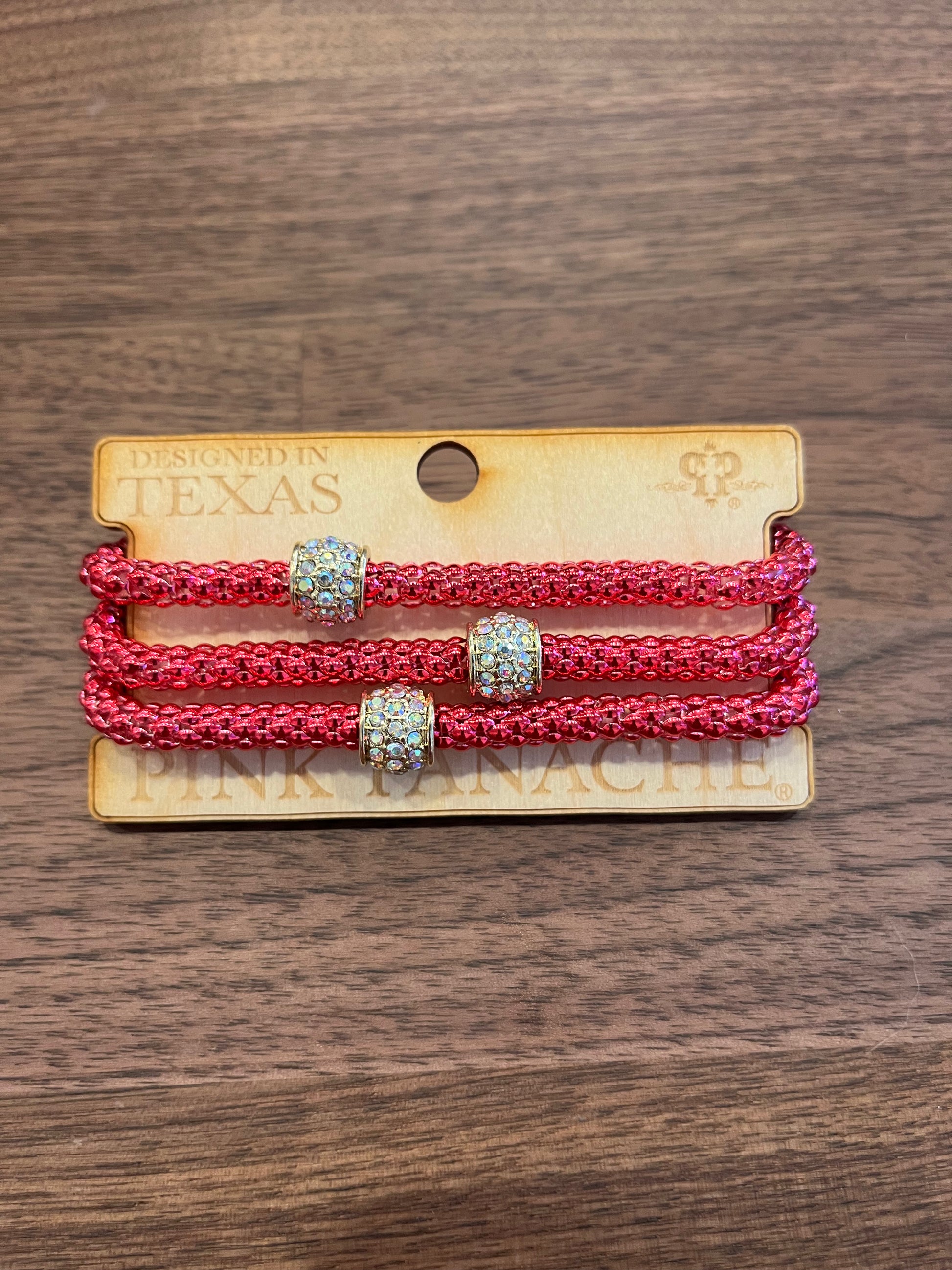 Pink Panache Woven Bracelet Set of 3 Pink Panache