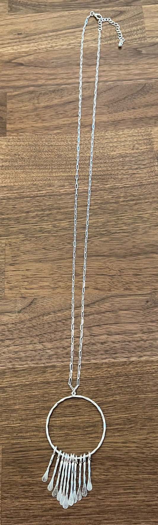 Hammered Circle Necklace Kenze Panne