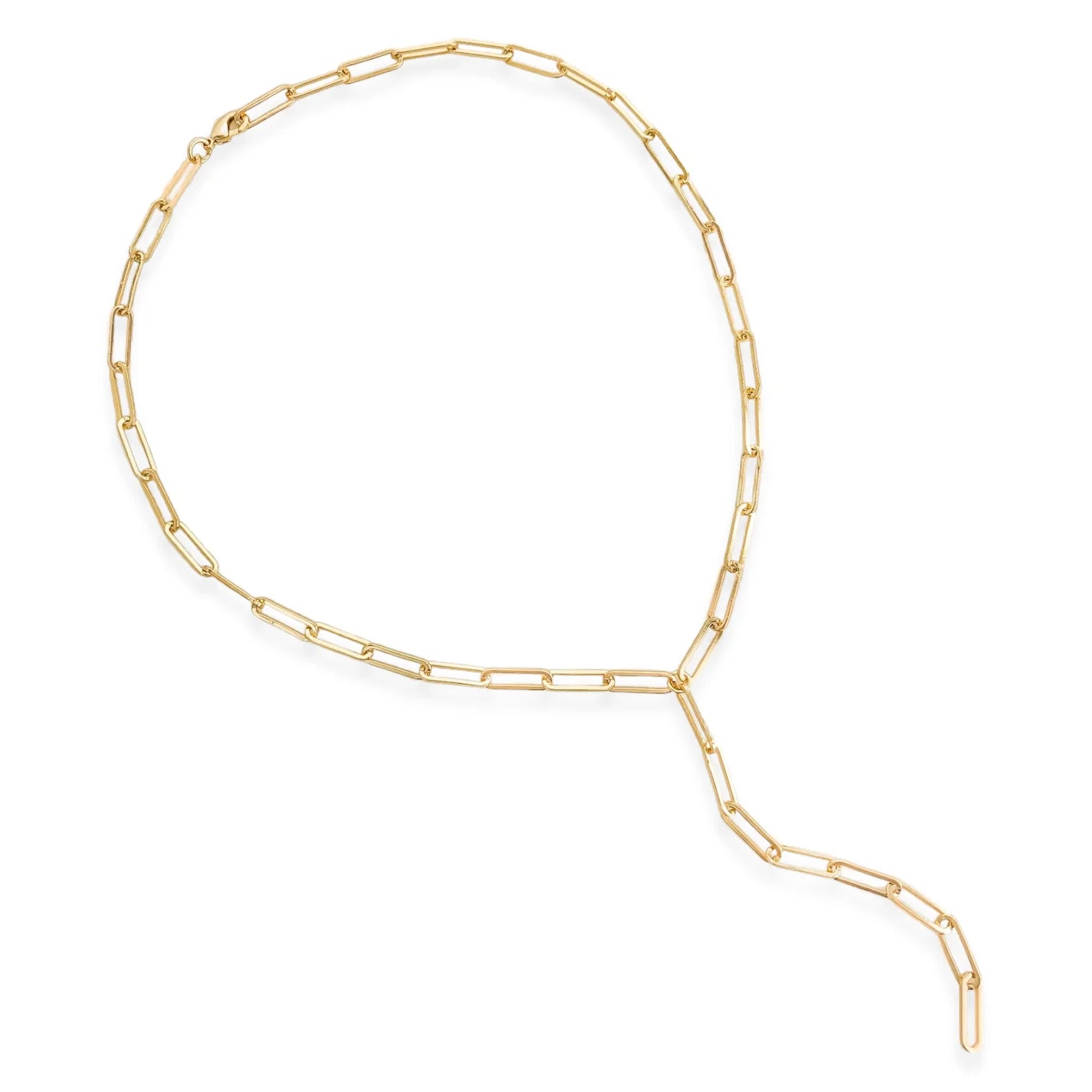 Paperclip Lariat Necklace OMG Blings