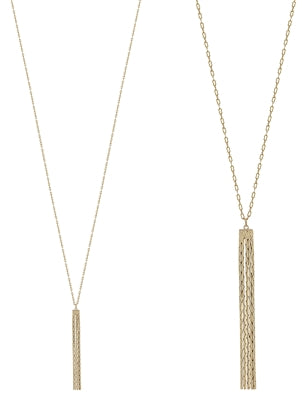 Multi Chain Tassel Necklace WHAT'S HOT