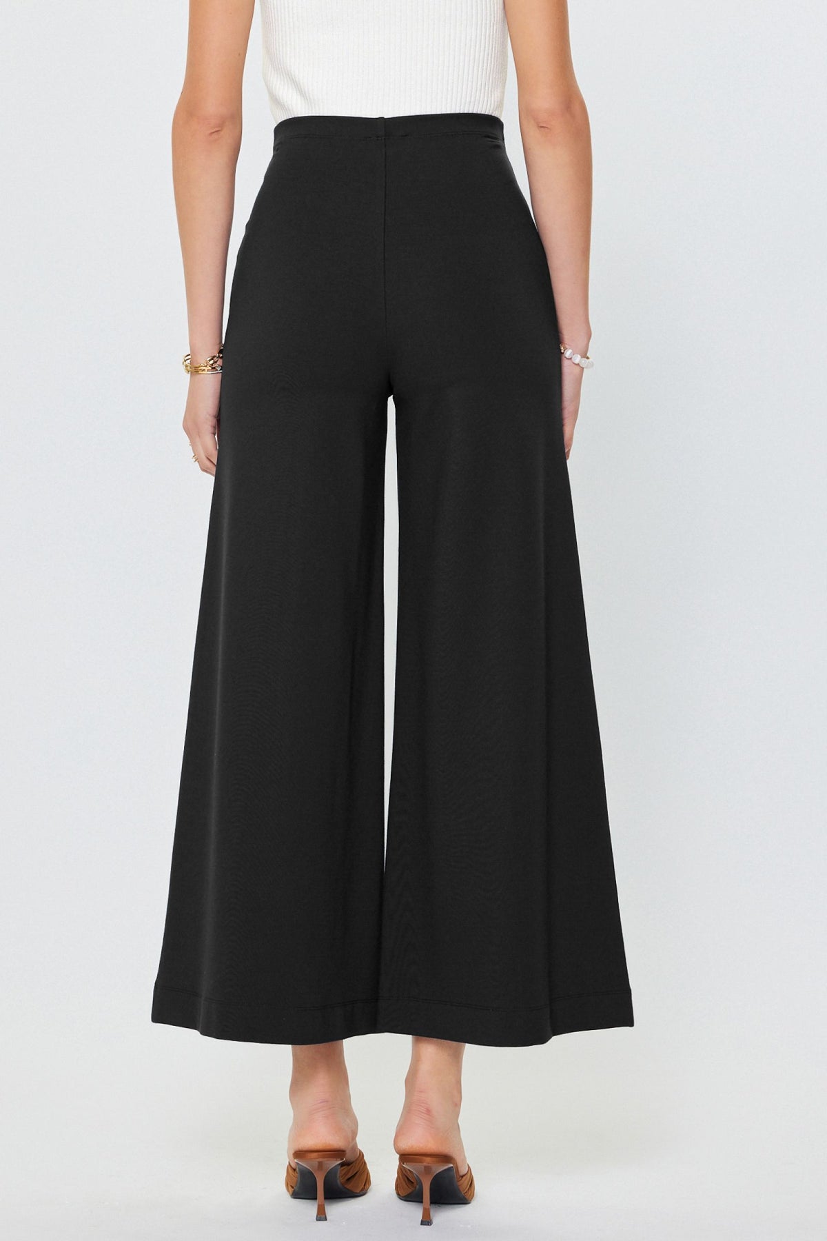 Ponte Knit High Waist Pants
