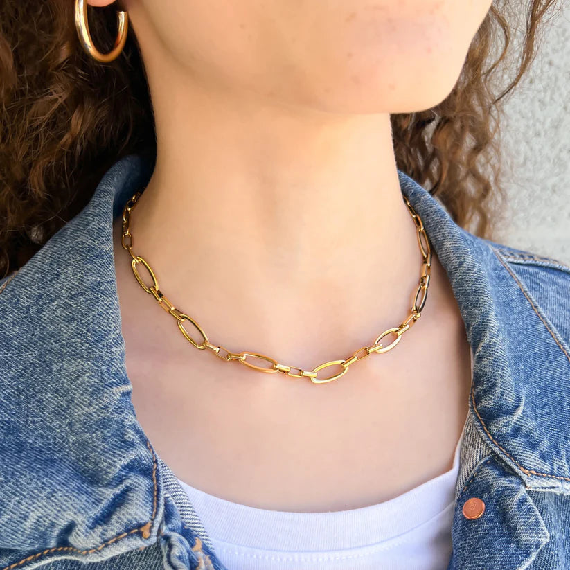 Bold Paperclip Chain Necklace
