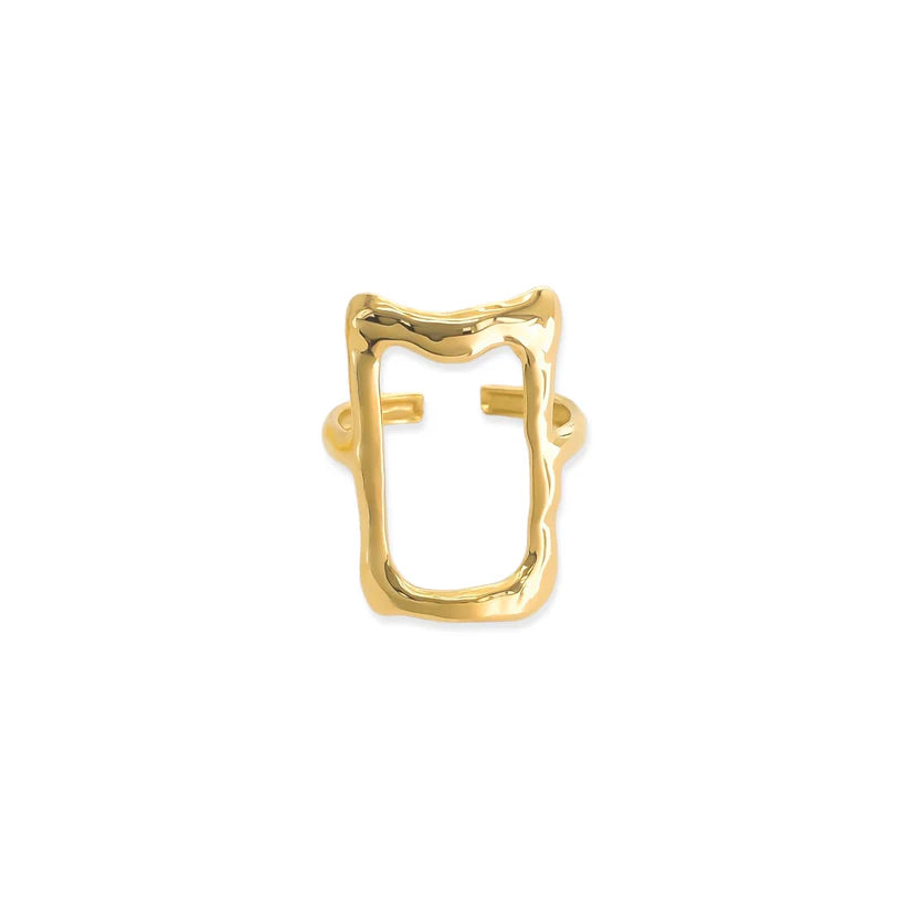 Bold Rectangle Adjustable Ring