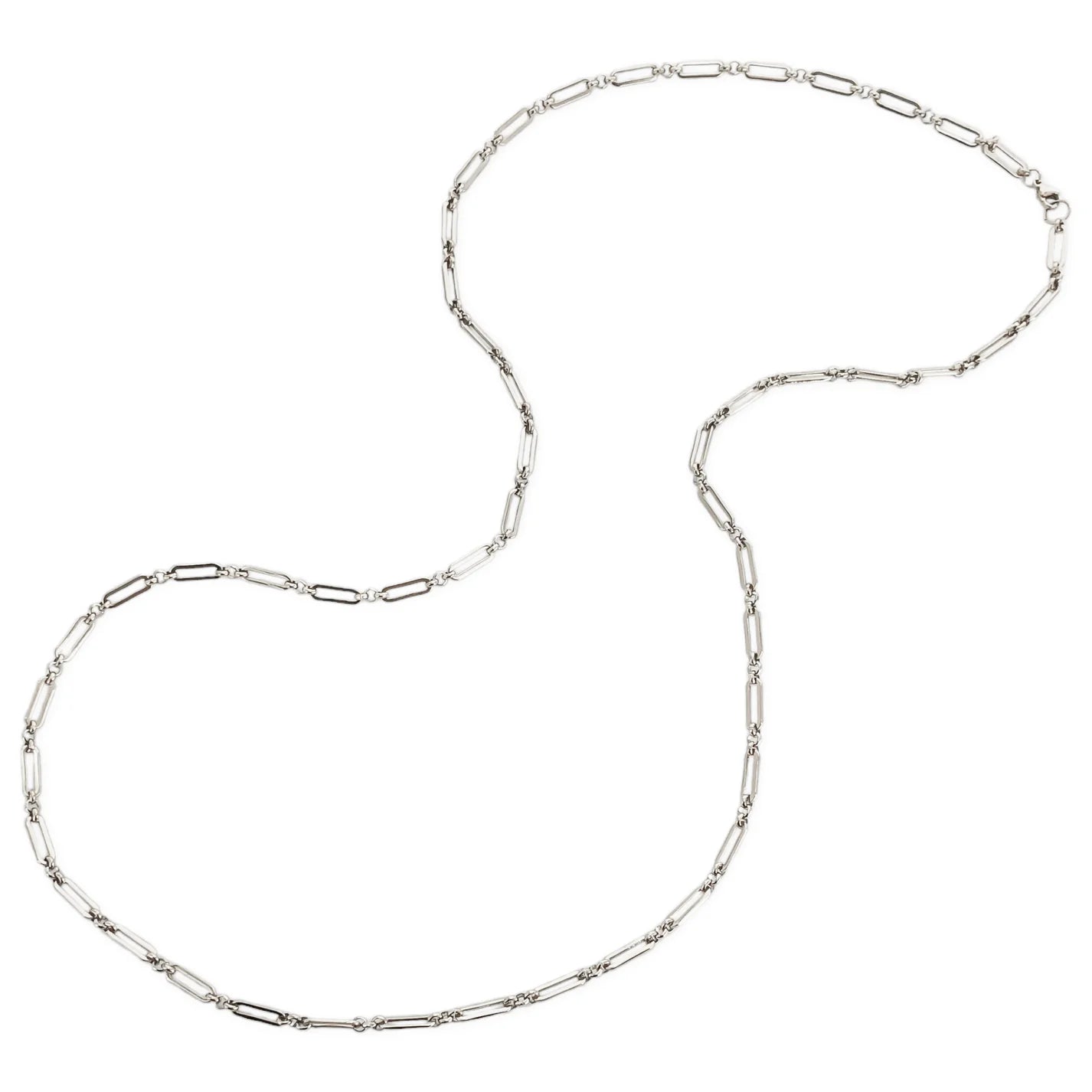 Elongated Paperclip Chain Necklace OMG Blings