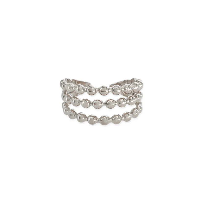 Triple Layer Beaded Ring