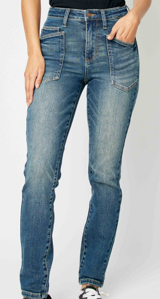 High Waist Classic Relaxed Jeans Judy Blue