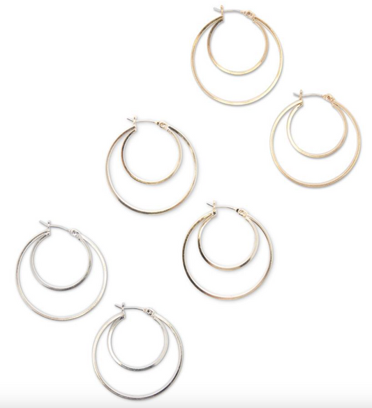 Double Hoop Earrings K&K Interiors