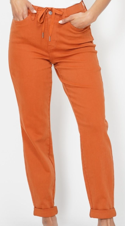 High-Waist Garment Dyed Double Cuff Jogger Judy Blue