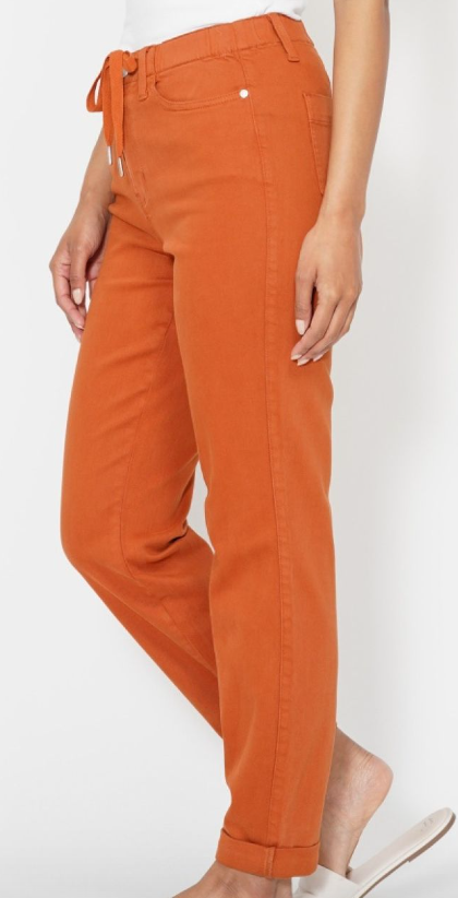 High-Waist Garment Dyed Double Cuff Jogger Judy Blue