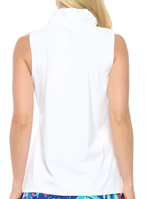 Evelyn Ruffle Neckline Top
