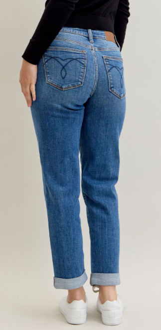 Mid-Rise Boyfriend Classic Cuffed