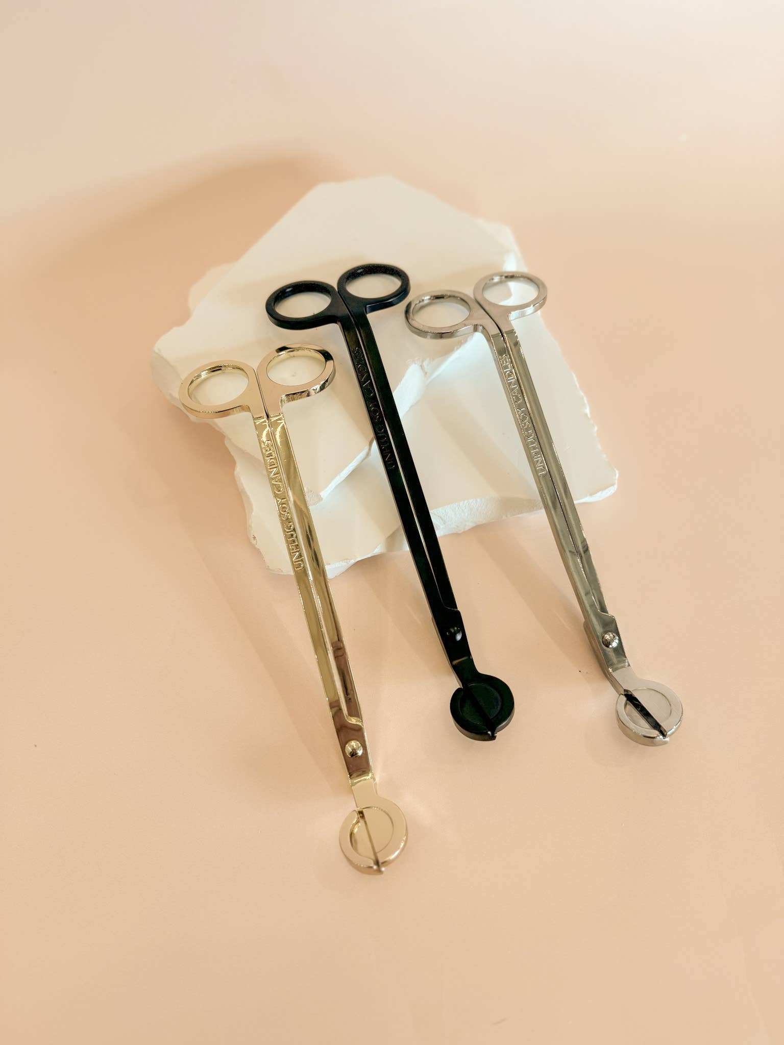 Wick Trimmer- Gold, Silver, Matte Black Unplug Soy Candles