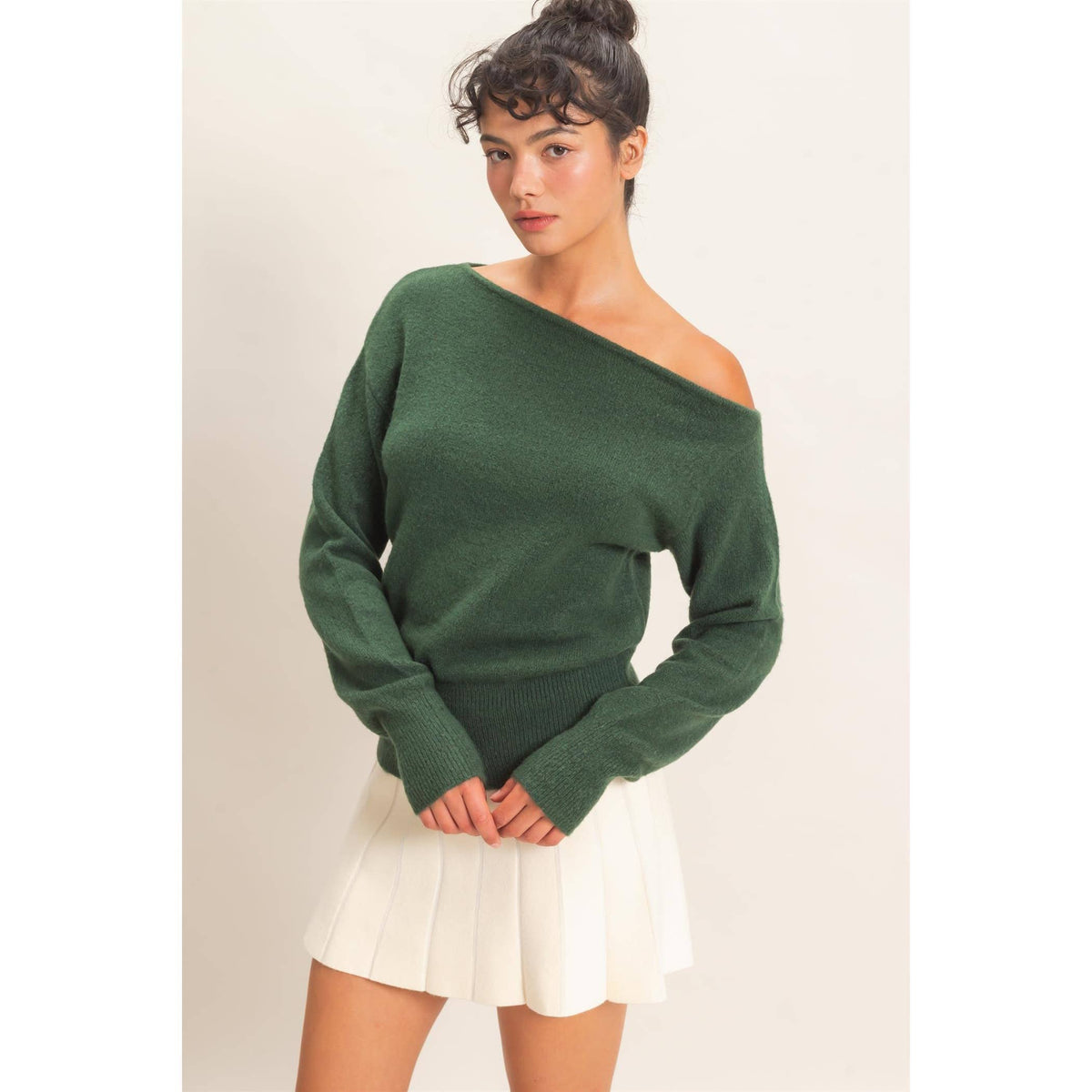 Off The Shoulder Sweater Top
