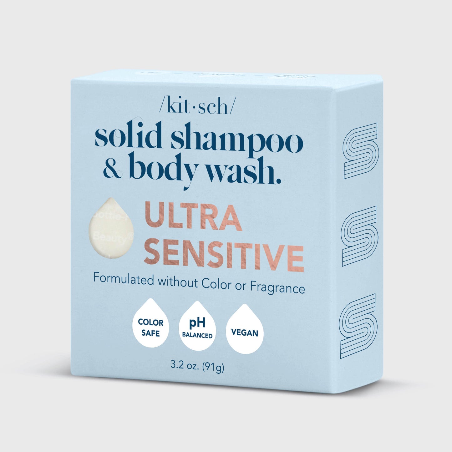 Ultra Sensitive Shampoo & Body Wash Bar Fragrance-Free KITSCH