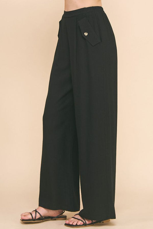 Soft Linen Pants with Pockets
