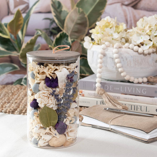 Amber Lavender Potpourri Jar Andaluca