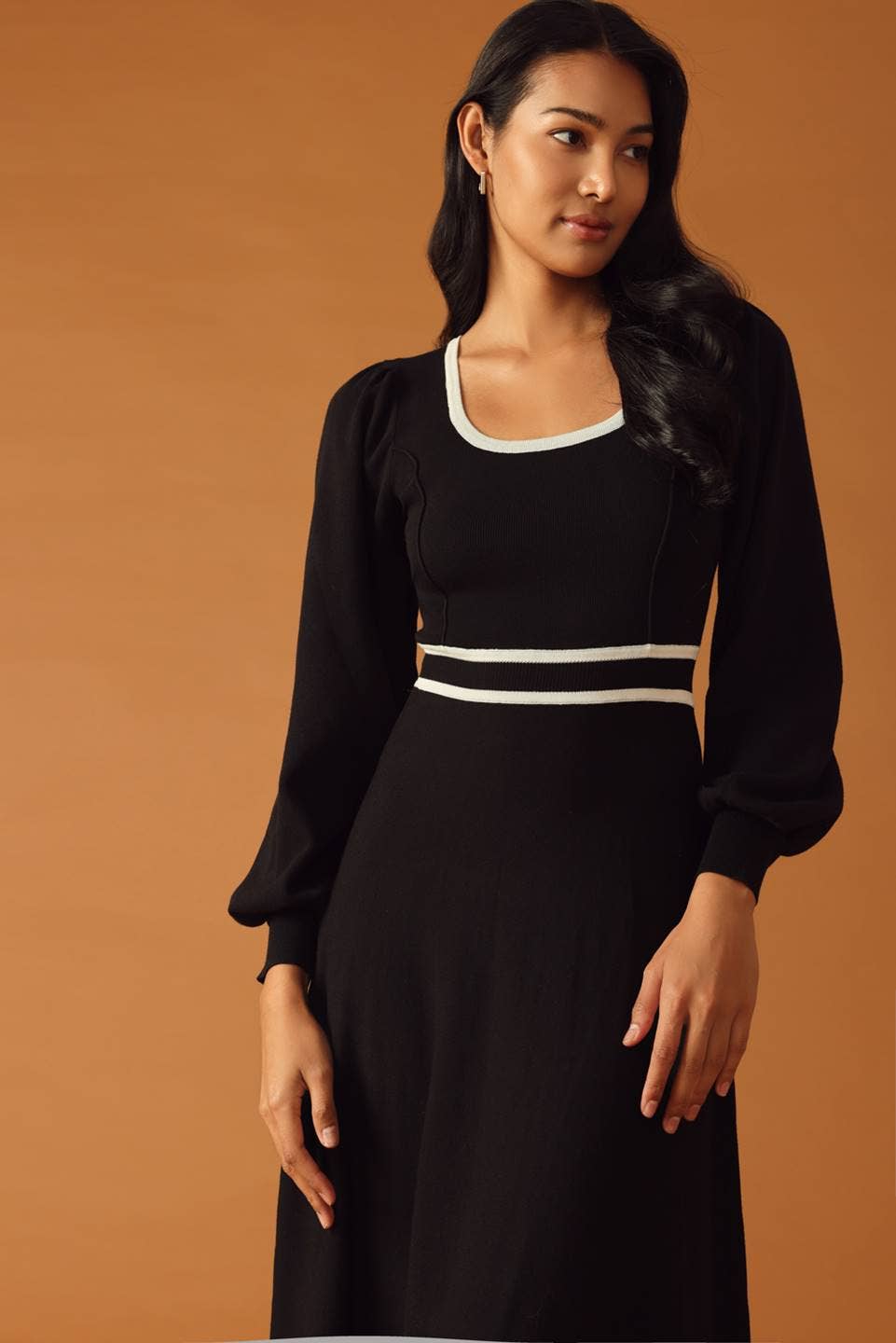 Sweater knit midi dress