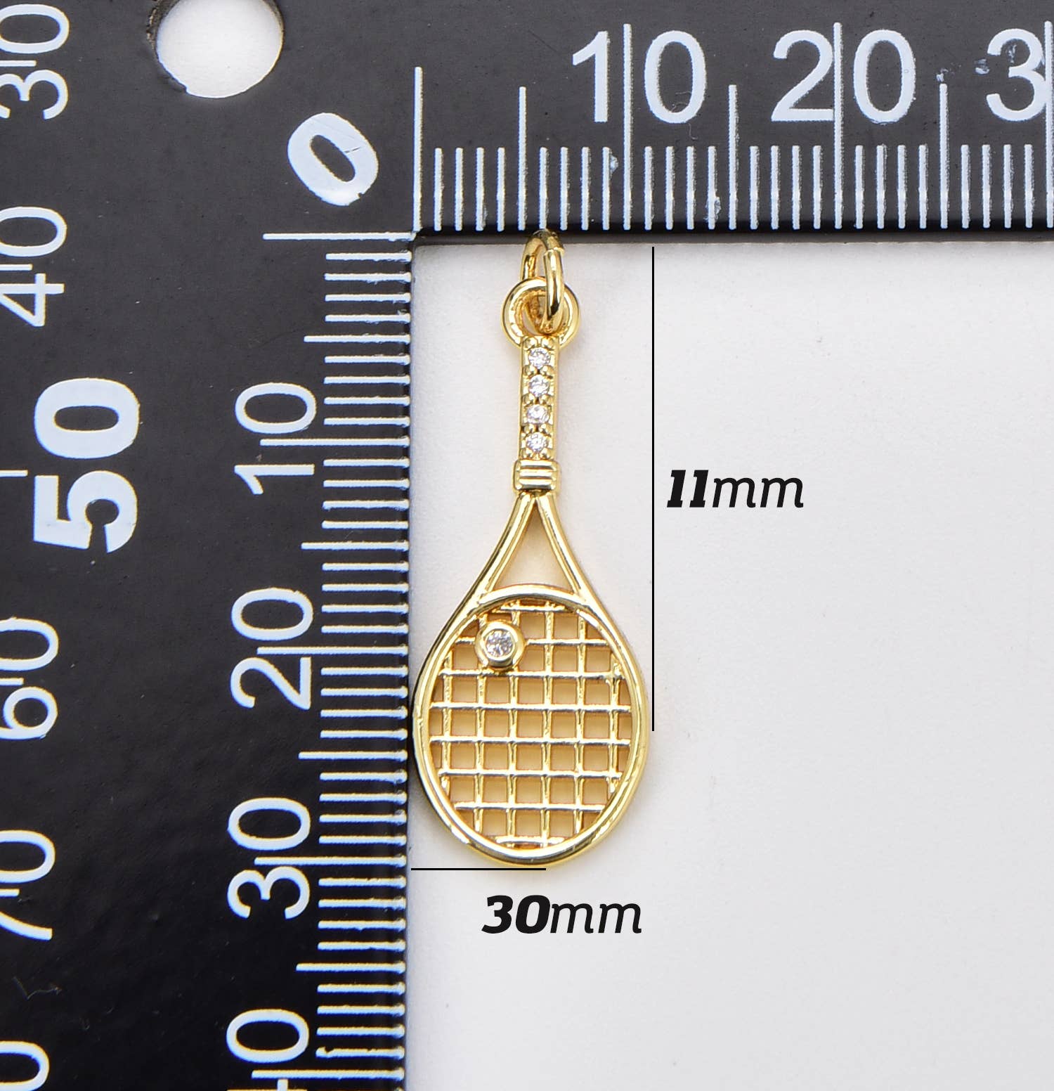 Tennis Racket Charm Beads Creation