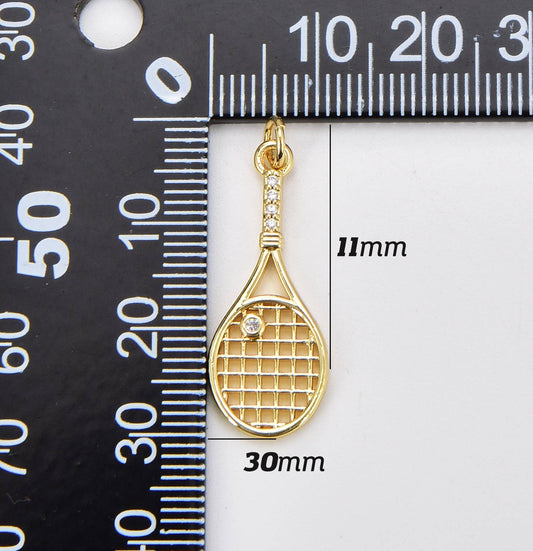 Tennis Racket Charm Beads Creation