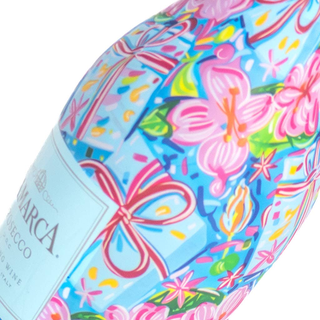 Beau Bottles Happy Birthday Brushed Presents - MINI Prosecco Collection - Set of 6 (Wraps Only)