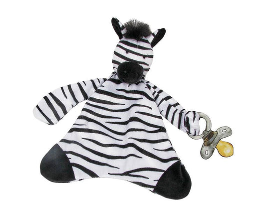 Zippy the Zebra Pacifier Blankie Maison Chic | London Bridge