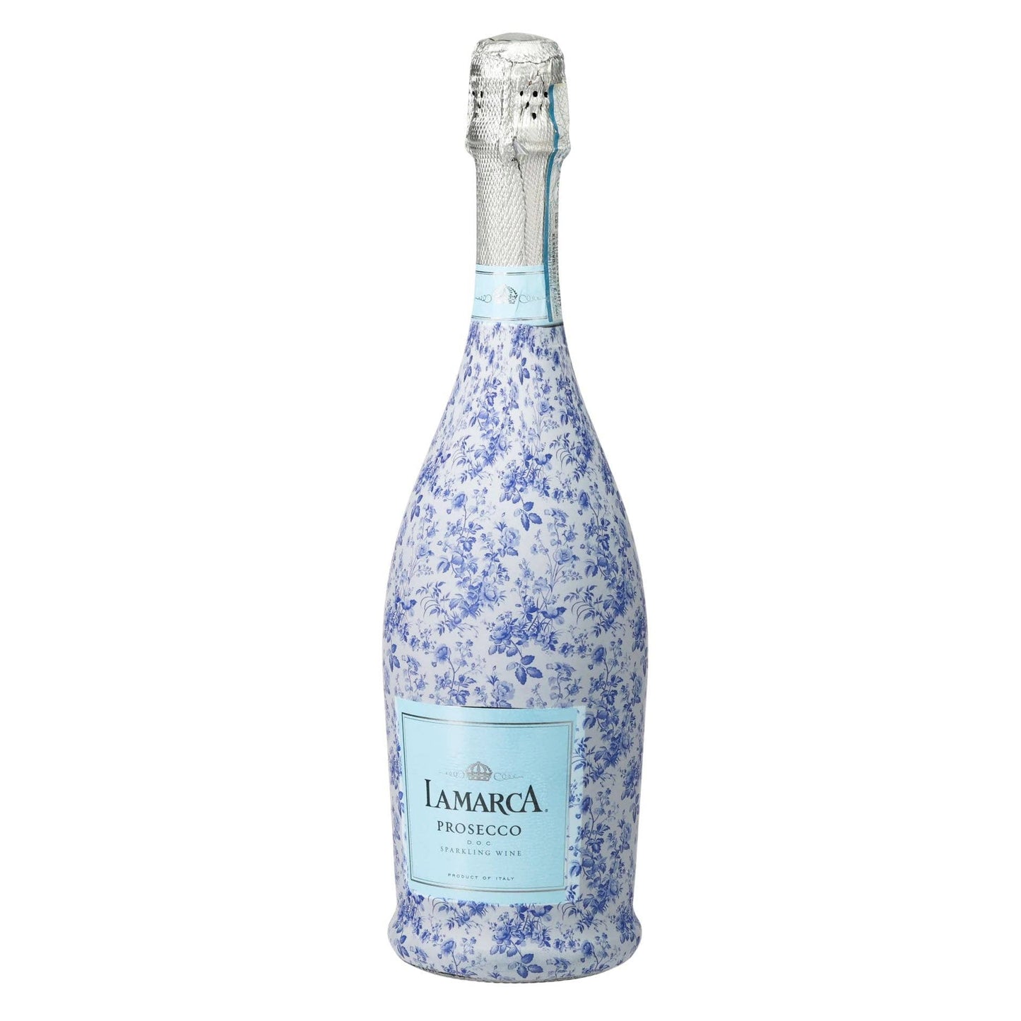 Beau Bottles Grandmillennial Blue Floral - Prosecco Collection