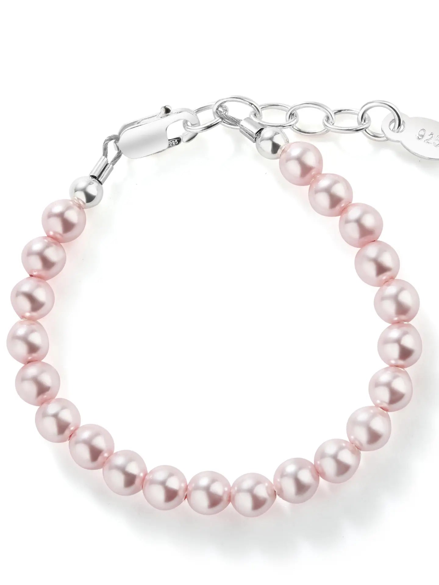 Jami - Sterling Silver Pink Pearl Baby Girl & Children's Bracelet Cherished Moments