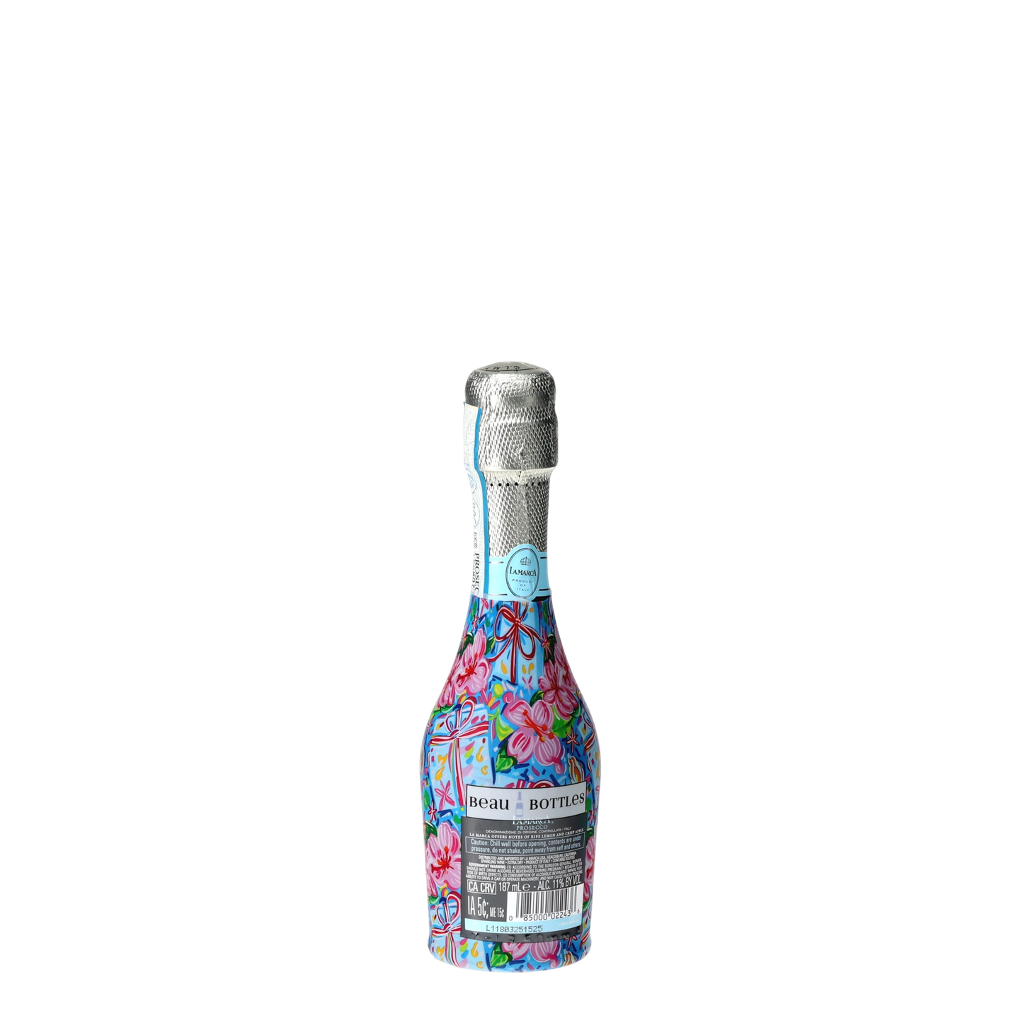Beau Bottles Happy Birthday Brushed Presents - MINI Prosecco Collection - Set of 6 (Wraps Only)